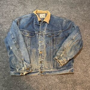 VTG 70s 80s Lee Storm Rider Blanket Lined Denim Barn Jacket Men's Xl rare